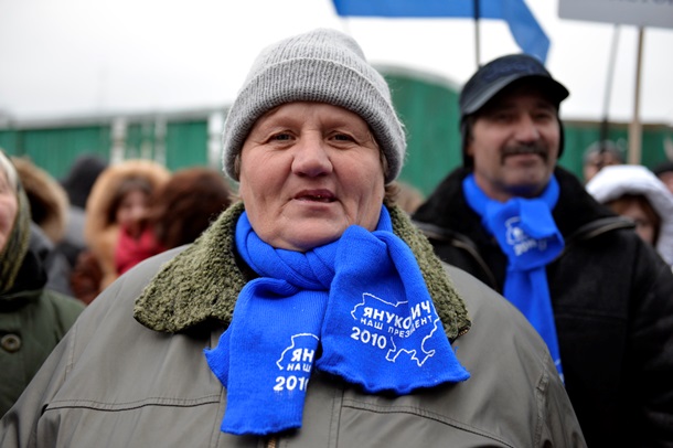 Все ради бюджета. ФотоРепортаж с митинга сторонников Партии регионов под Радой