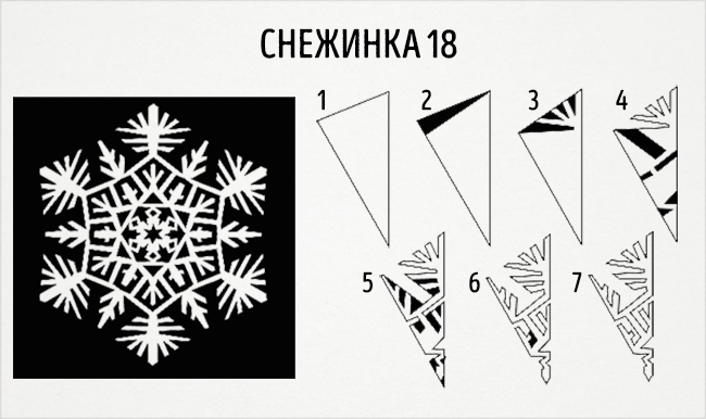 Схемы восхитительных снежинок из бумаги