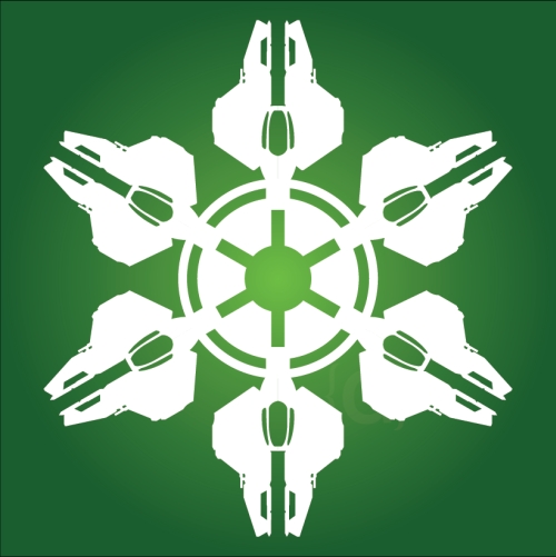 Eta-2 interceptor - Star Wars Snowflake